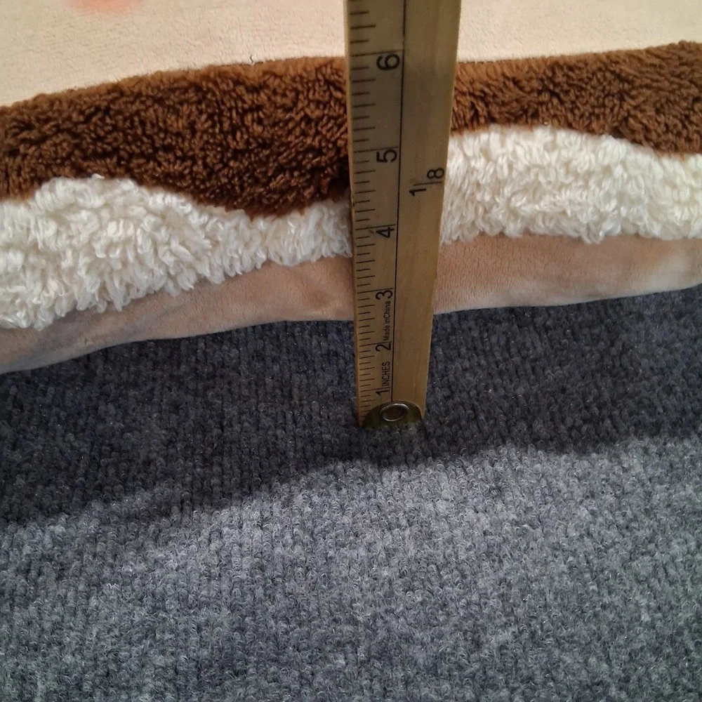 Aroma Home Graham Cracker Smores Microwaveable Heatable Plush Pillow Brown Tan